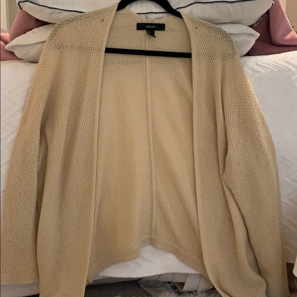 Cream knit cardigan